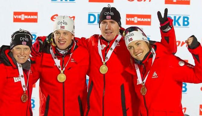 Сборная Норвегии первый золотой медалист чемпионата мира-2013